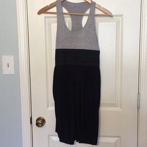 Grey & Black Halter Dress